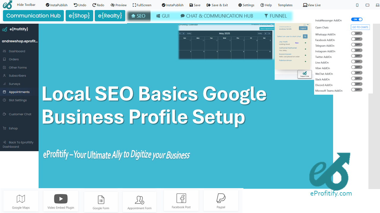 Local SEO Basics Google Business Profile Setup